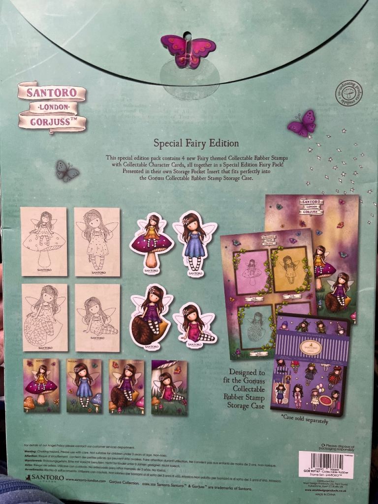 Santoro Gorjuss Special Fairy Edition Rubber Stamp Set