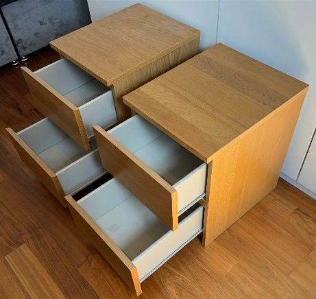 2 IKEA bedside drawer.  Good condition 