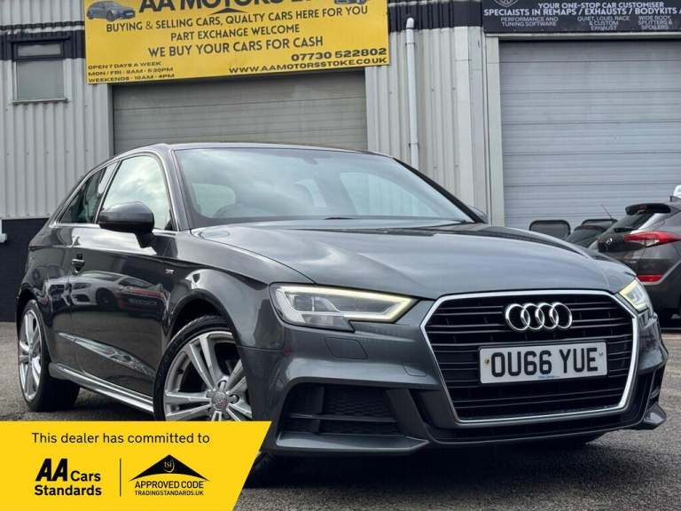 2016 Audi A3 1.6 TDI S line Euro 6 (s/s) 3dr HATCHBACK Diesel Manual