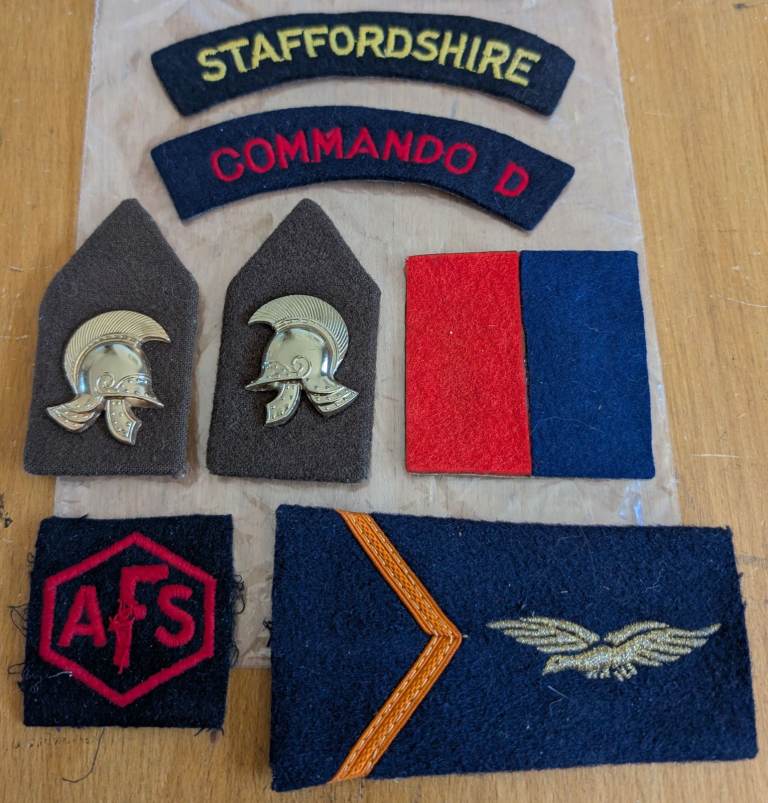 Job Lot British Army Cloth Badges Patches Commando Staffordshire etc.