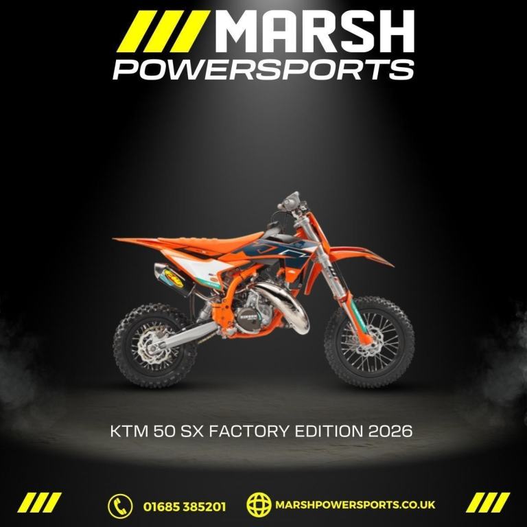 50 SX Factory Edition 2026 - KTM Main Dealer