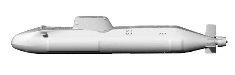 3D files - SUBMARINE  KIT    ONLY  HULL   British Astute Class Submarine in 1:96 scale