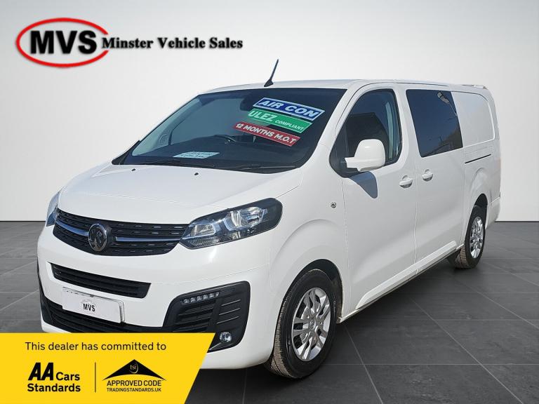 2020 Vauxhall Vivaro 3100 2.0d 120PS Sportive H1 D/Cab Crew Van Diesel Manual