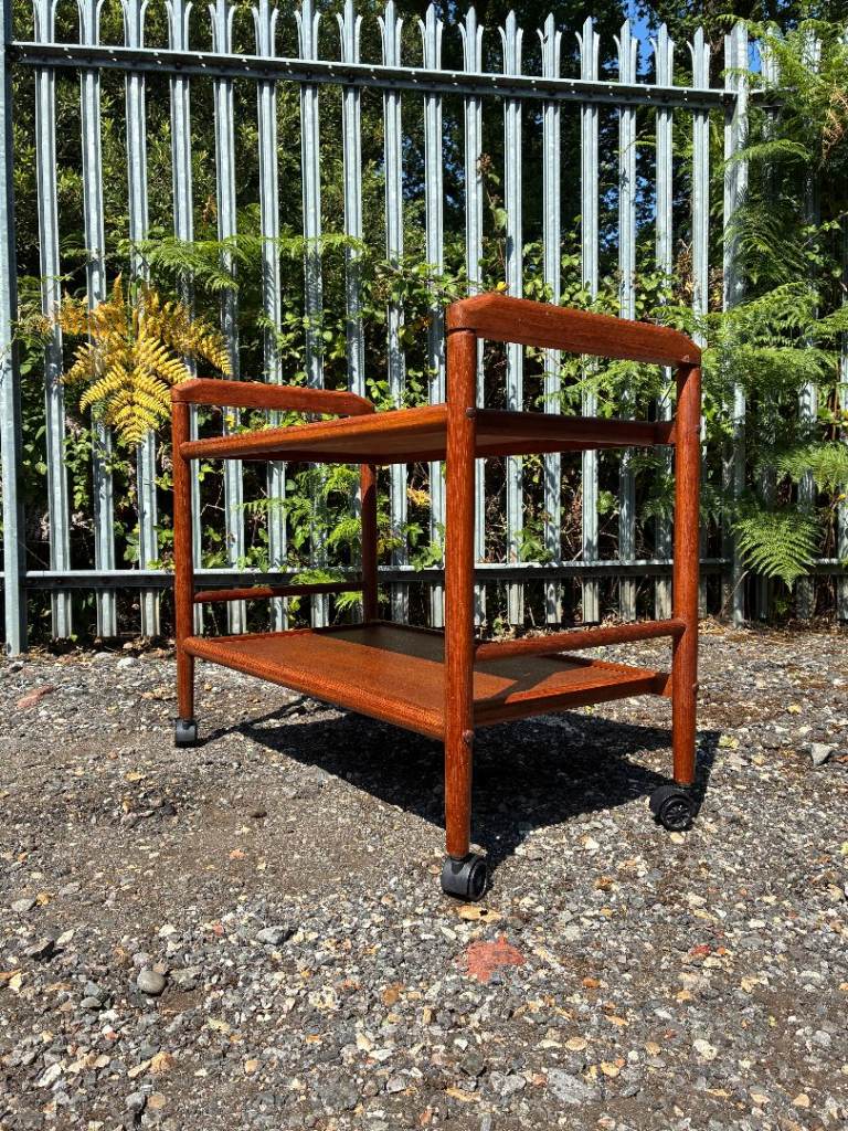 Vintage Drinks Trolley Bar Cart Danish Mid Century Teak