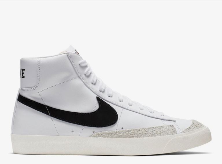 The Nike Blazer Mid 77 Vintage 'White Black' in size UK 5.5 Brand New