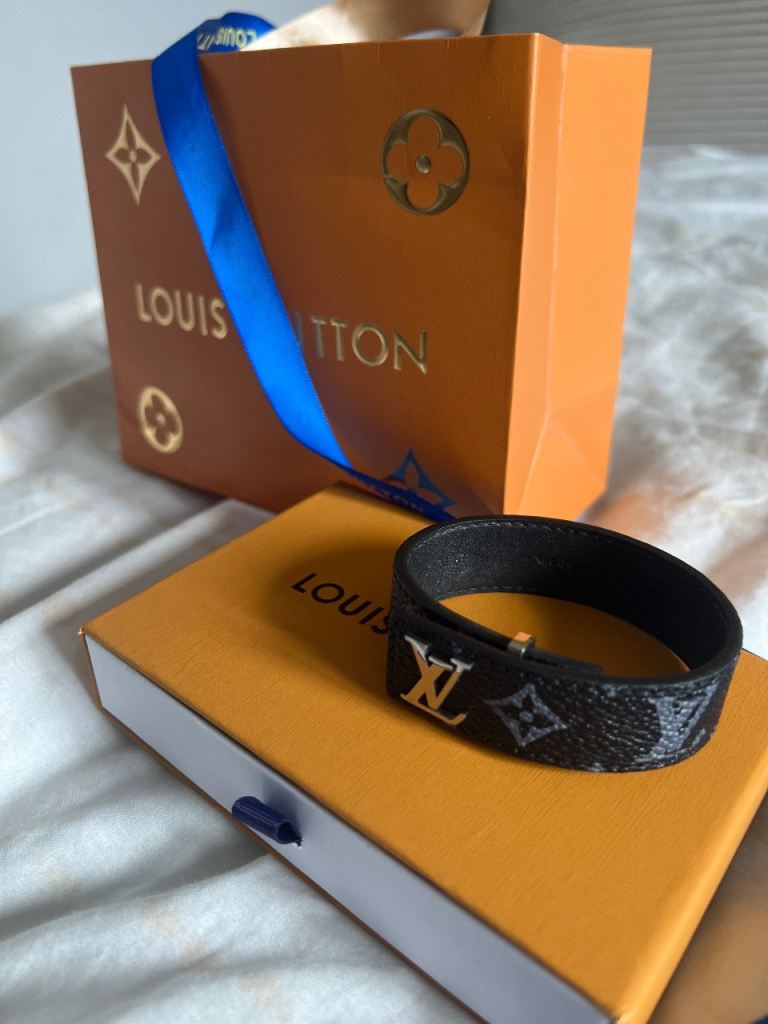 LV Bracelet - Black Monogram, Good Condition