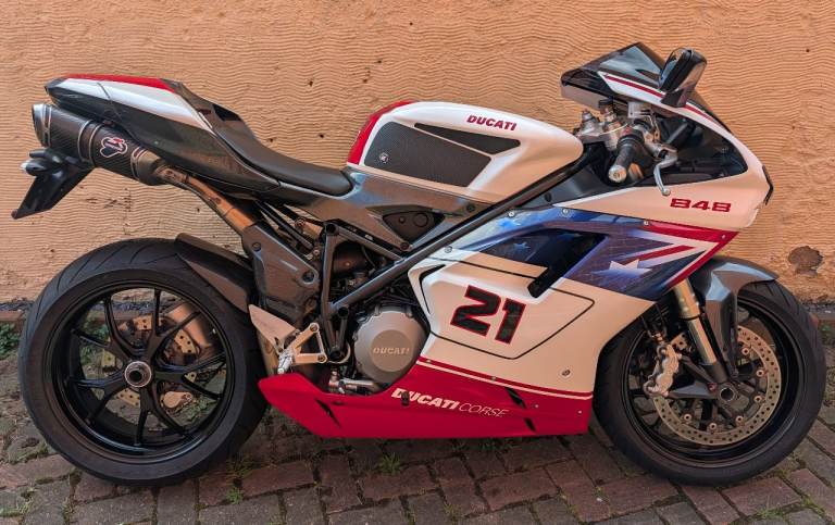 2010 Ducati 848 Troy Bayliss replica.