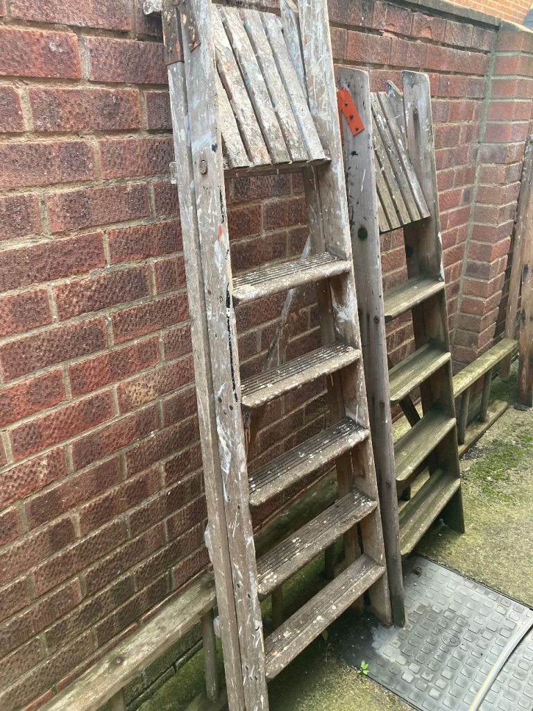 Wooden Ladders & Step Ladders Garden Display
