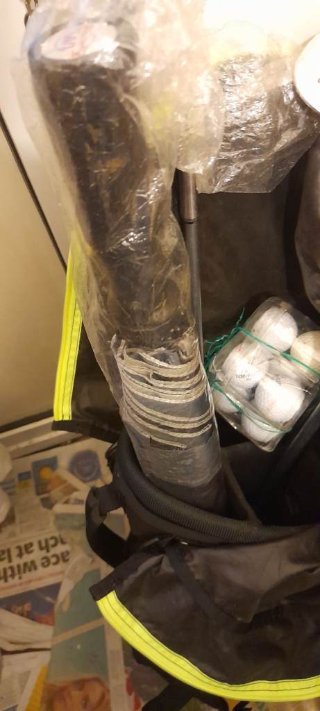 Golf bag plus clubs