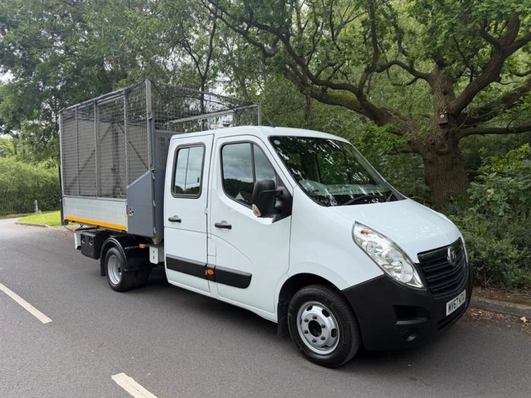 2017 Vauxhall Movano R3500 CAGE TIPPER 7000KG TRAIN REFUGE WASTE HOUSE CLEARANCE Tipper Diesel Ma...