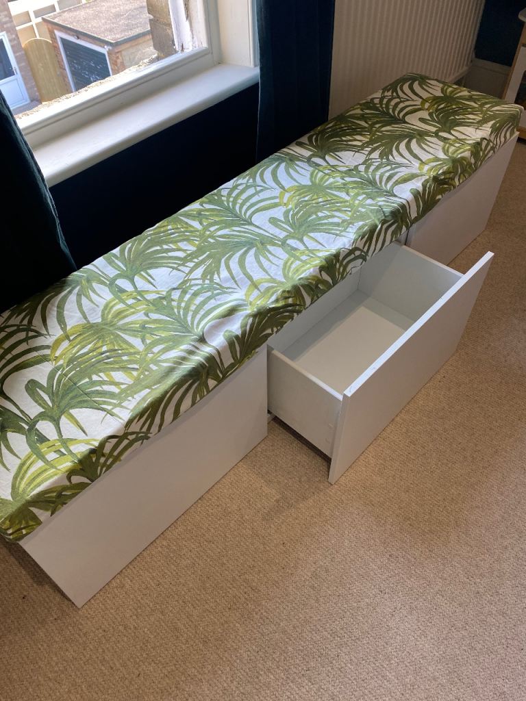 IKEA Besta storage unit with bespoke cushion from House of Hackney