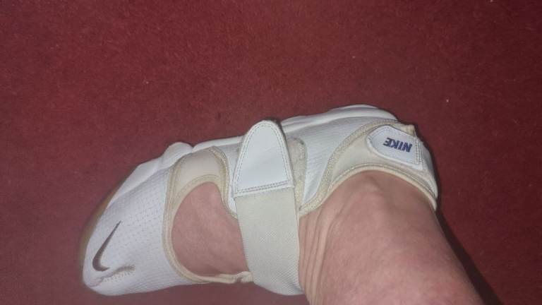 Nike Air Rift Split Toe Woven White 308662 Mens Uk 9