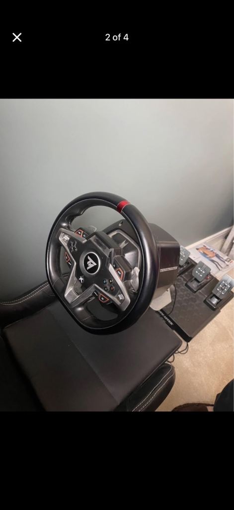 Thrustmaster wheel pedals and play seat