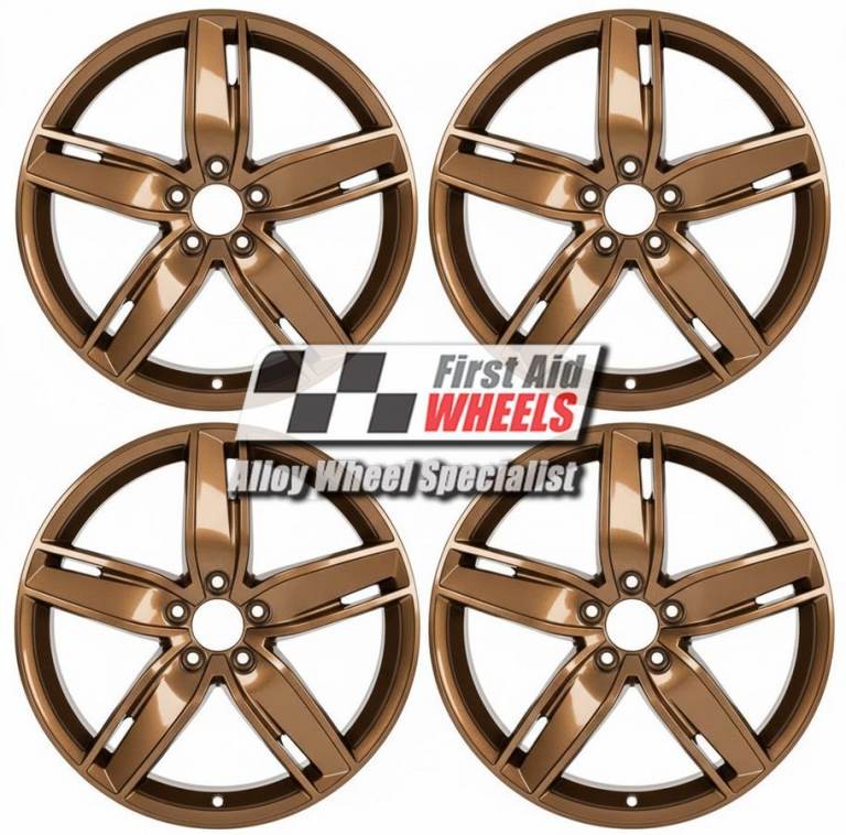 R647BR Swap AUDI S3 8V 4X 19'' GENUINE 5 ARM WING IMBOLA BRONZE ALLOY WHEELS