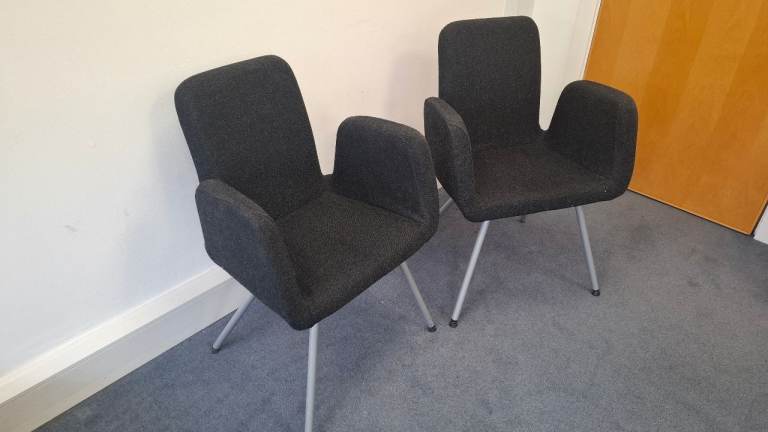 Ikea Patrik charcoal chairs, 2 available