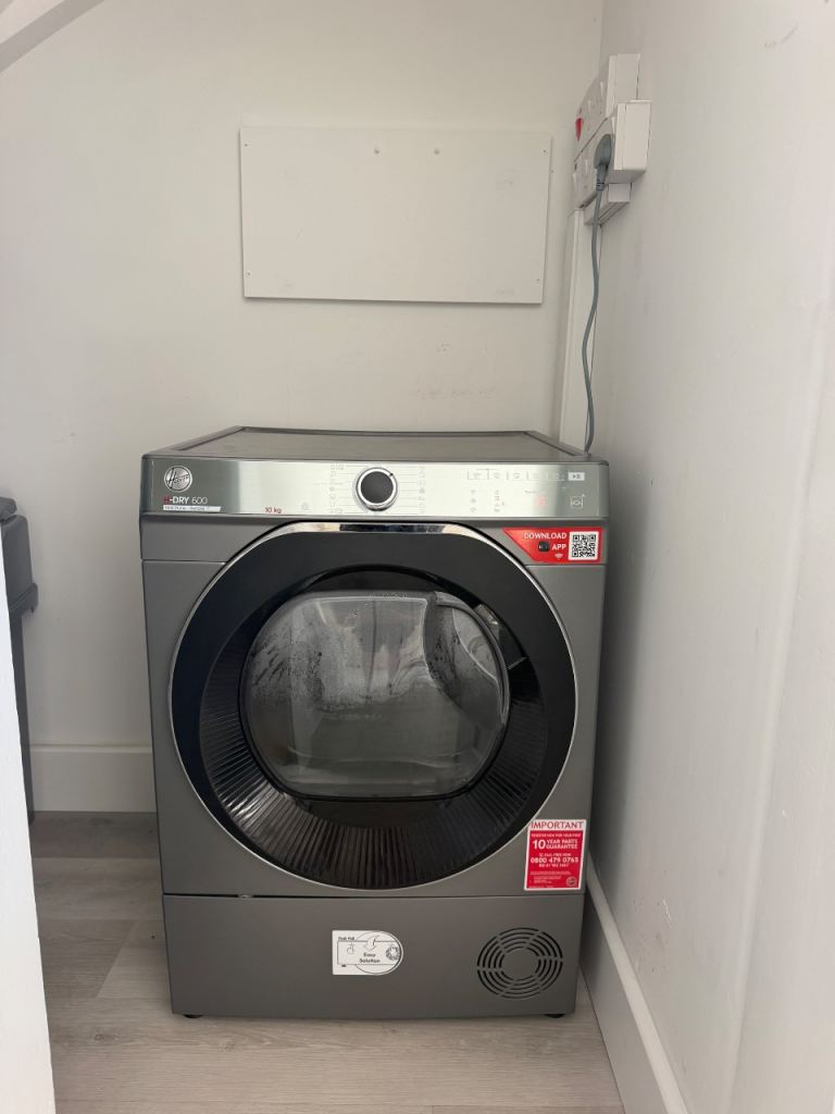 Hoover H-Dry 600 10KG Tumble Dryer – Grey, Excellent Condition