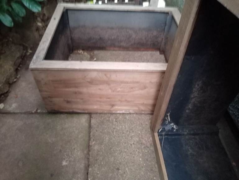 2 x WOODEN RAISED BEDS