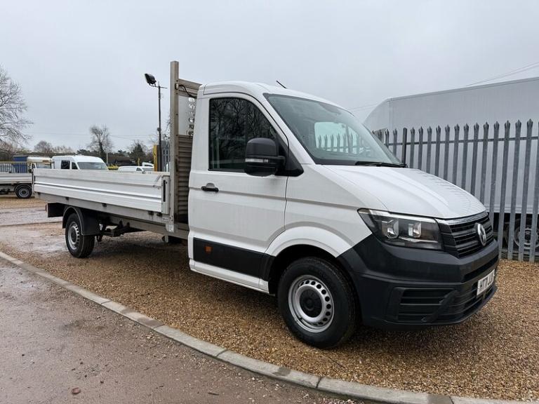 2022 Volkswagen Crafter 2.0 TDI CR35 Startline L3 LWB DROPSIDE - WHITE Dropside Diesel Manual