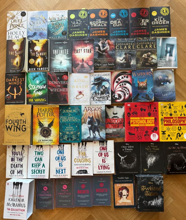 44x Teen /Adult Fiction and Non Fiction books