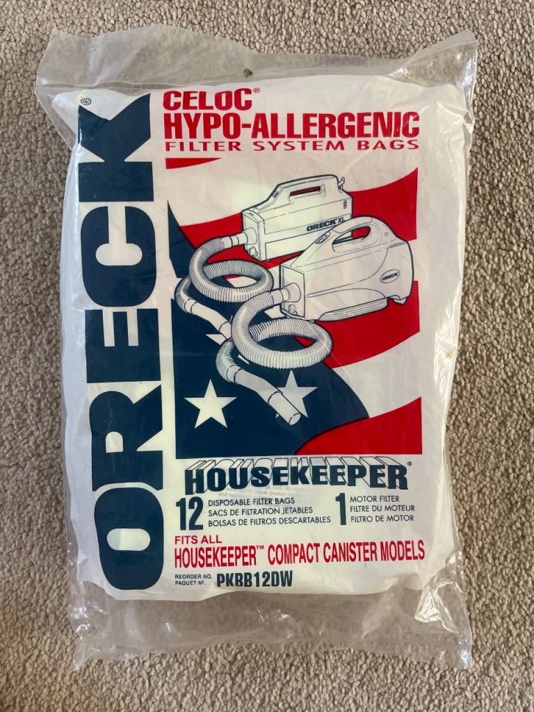 New Oreck Housekeeper Celoc Hypo-Allergenic Vacuum Filter Bags