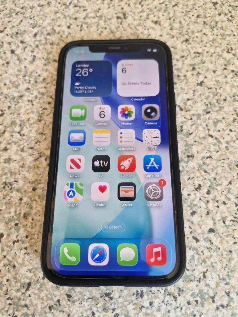 Apple iPhone 12 with Black Case – Good Condition