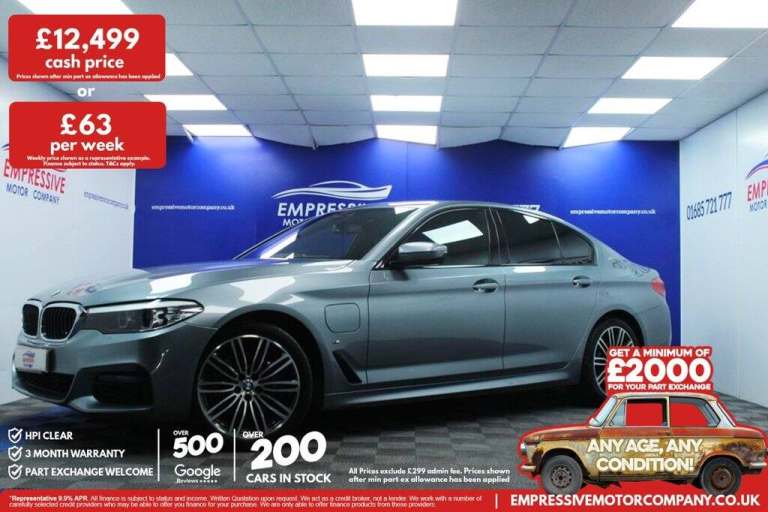 2018 68 BMW 5 SERIES 2.0 530E M SPORT 4D 249 BHP