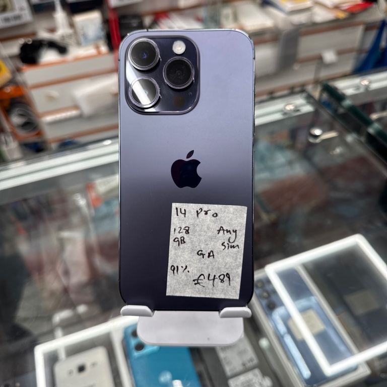 Apple iPhone 14 Pro !! 128GB!! 91% battery health!! Any sim working!!
