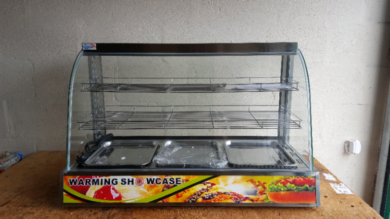 Hot cabinet for sale keep catering hot Pie food display 