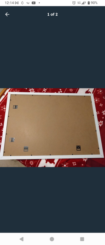 White picture frame 