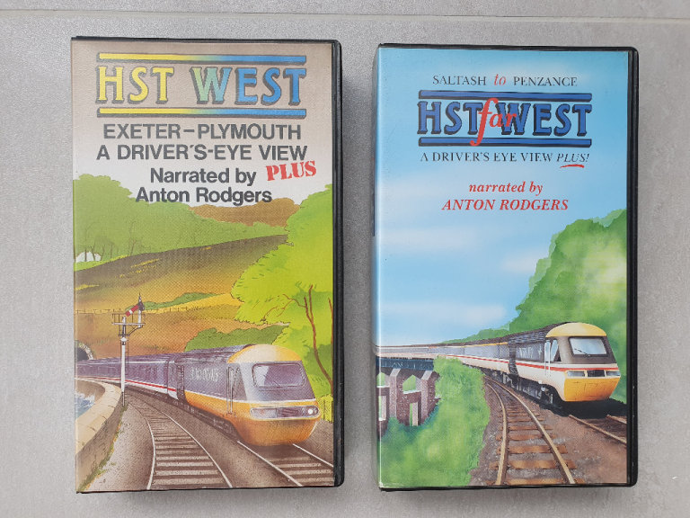 Railway HST cab ride VHS videos x 2