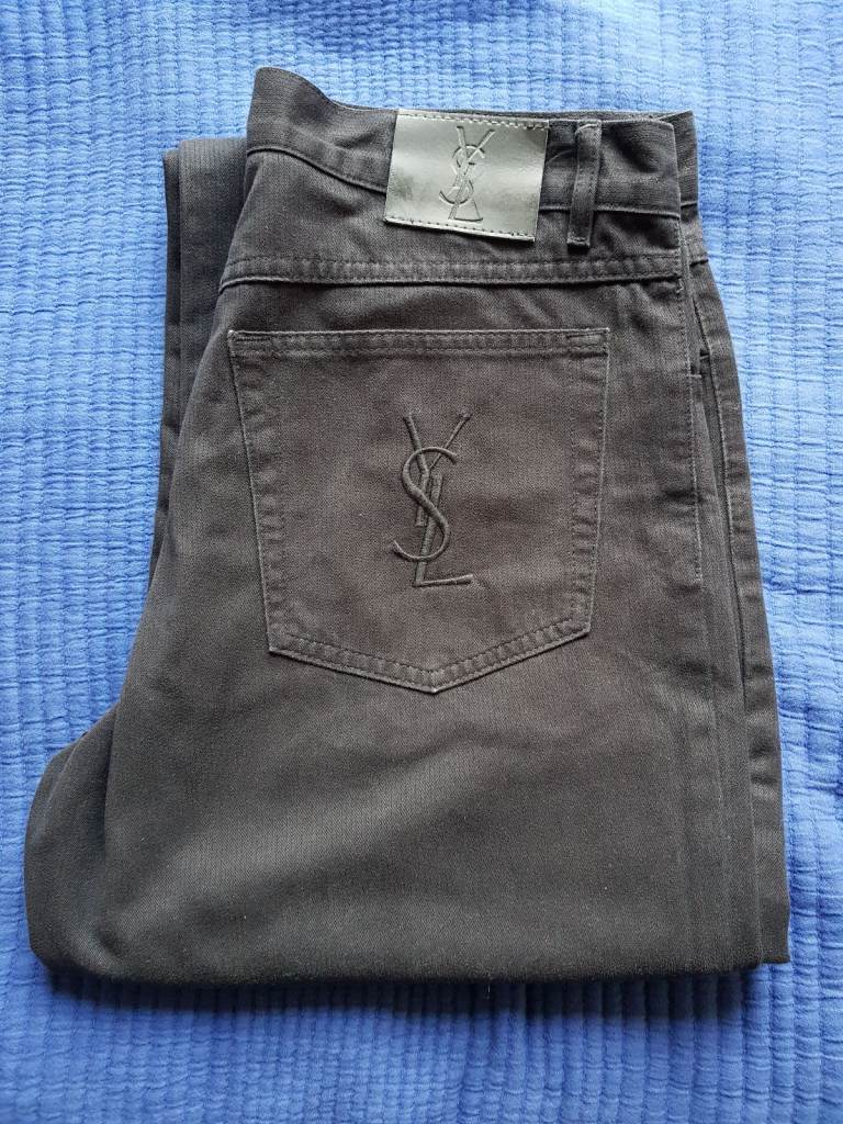 YSL Saint Laurent - Black Jeans for Men (Reg. W:32 L:34)