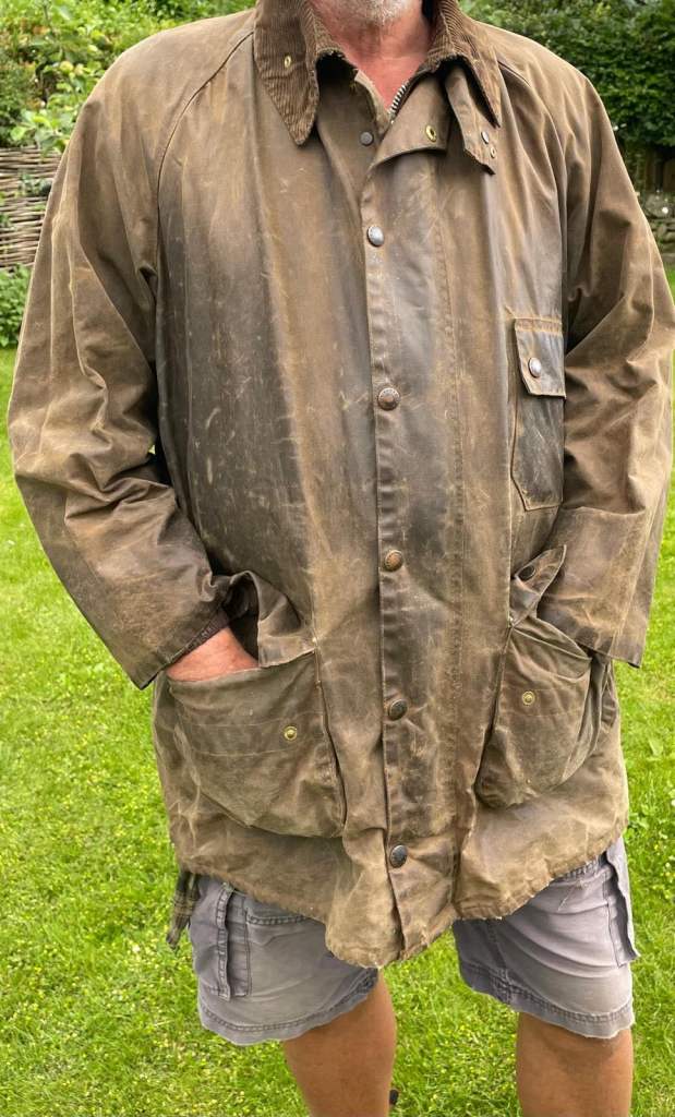 Barbour Solway Zipper  Waxed Jacket – Brown, Good Condition