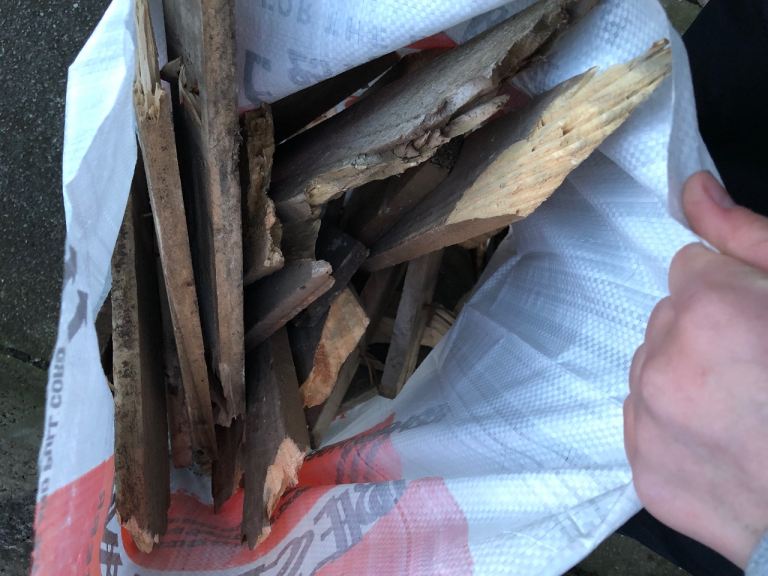 Dry outdoor firepit/bbq fire wood 