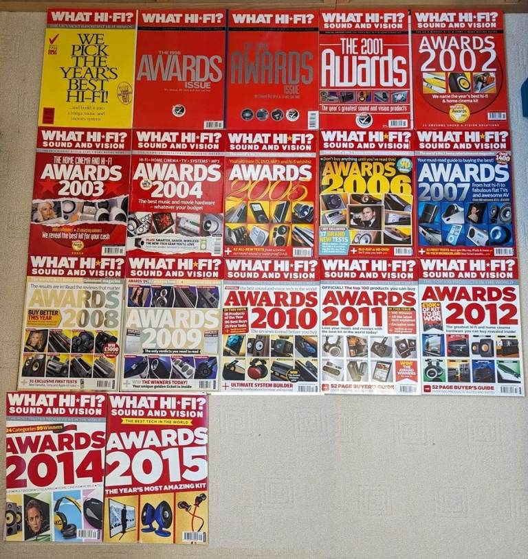 What Hi-Fi Awards magazine rare collection, consists of 17 magazines.....