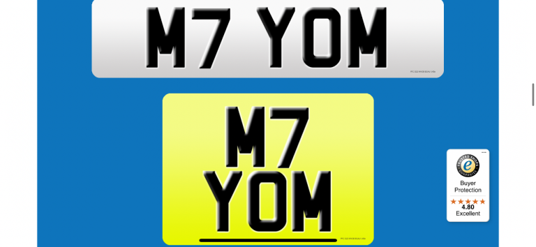 M7 YOM bmw private cherished personalised registration plate number 