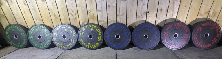 Wolverson Olympic Bumper Plates – Full Set 140kg