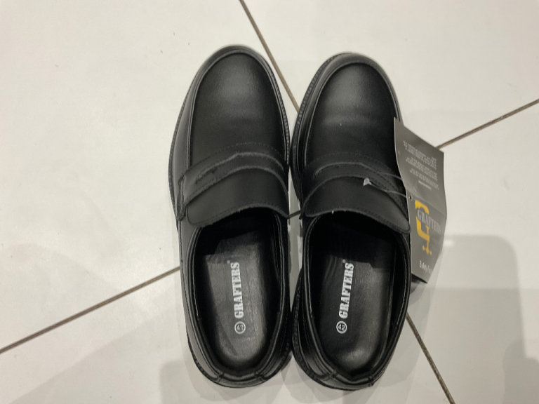 Grafter Men's Leather Uniform Safety Shoes Black Not Used  Brand New uk size 8