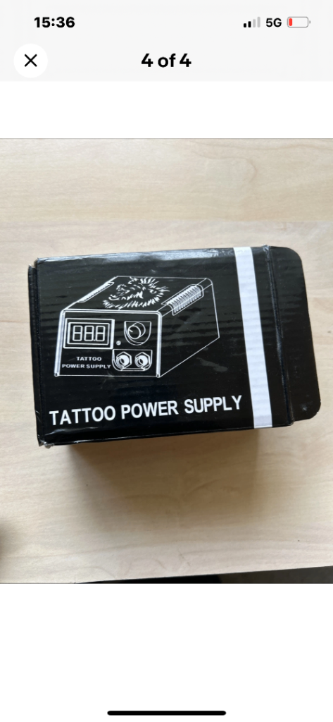 Tattoo Power Supply Unit with UK Plug – As Good As New