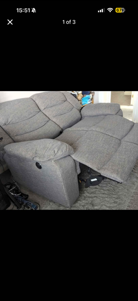 Electric Double Recliner sofa 
