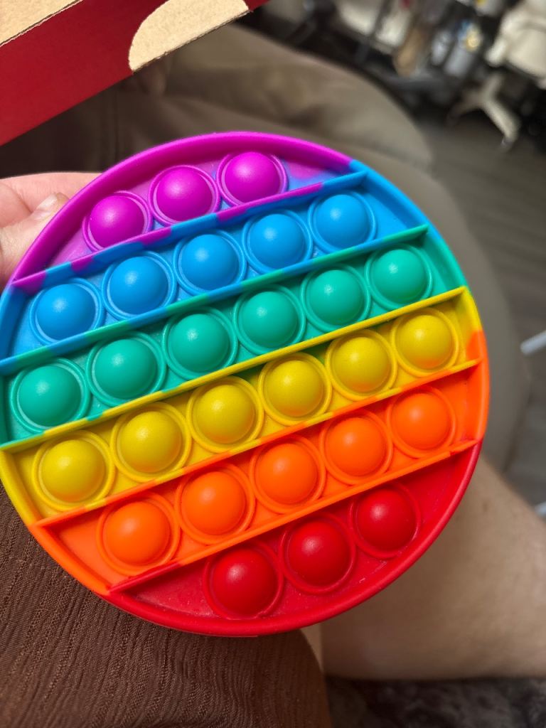 Rainbow Circular Pop It Fidget Toy – As Good As New