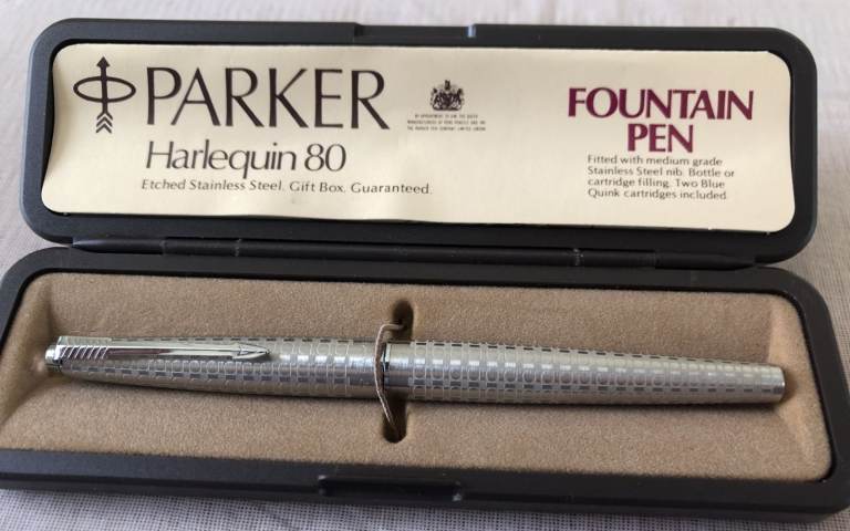 PARKER 80 HARLEQUIN CIRCLET FOUNTAIN PEN