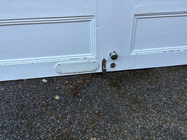 Traditional Panelled Wooden Door – White, Fair Condition