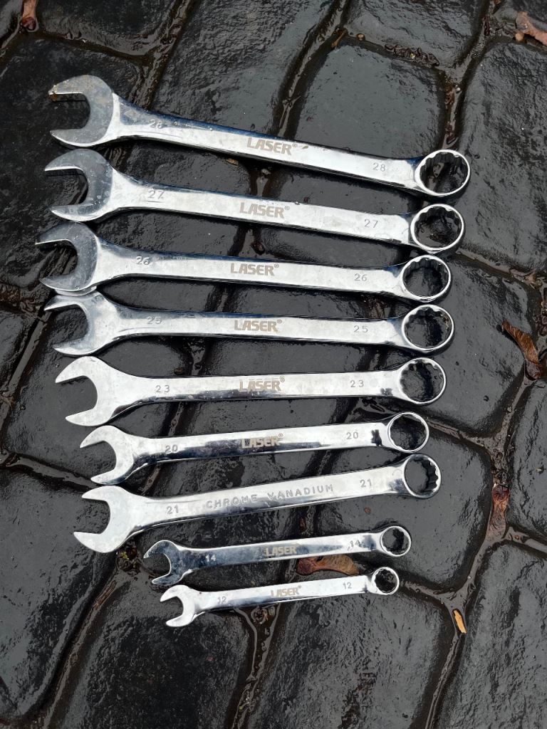 JOB LOT BUNDLE MECHANICS GARAGE SPANNERS TOOLS CHADDESDEN DERBY 