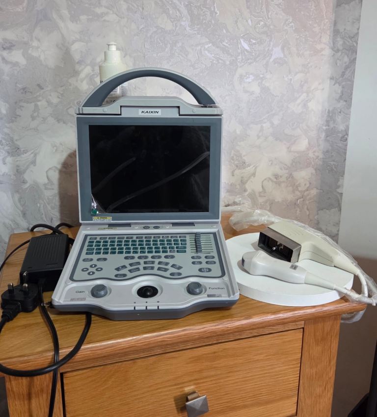 Animal ultrasound machine with micro convex probe