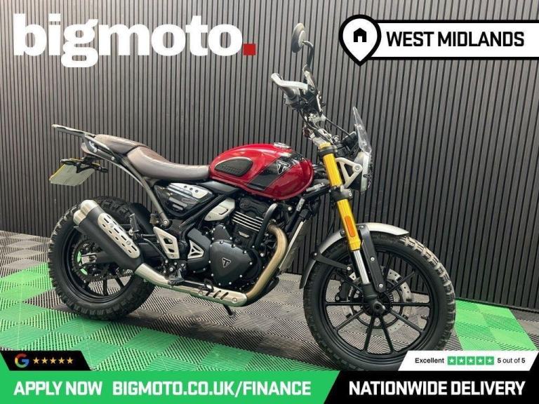 2024 24 TRIUMPH SCRAMBLER 400 X FINANCE SPECIALISTS APPLY NOW