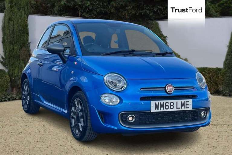 2019 Fiat 500 1.2 S 3dr, Stylish Interior, Media Screen, DAB Radio, Alloy Wheels Manual Hatchback...