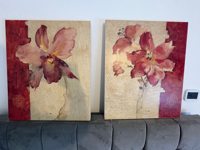 John Lewis floral canvas picture painting art