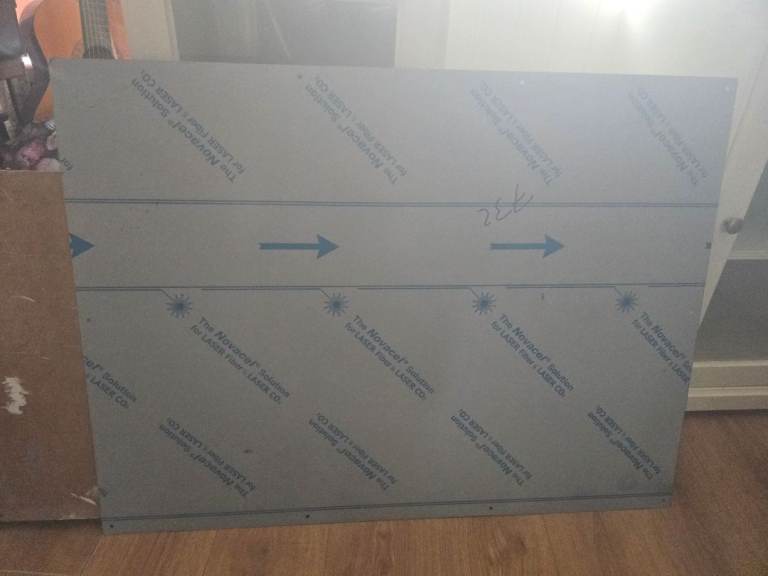 Aluminium Metal Splash back with Protective Film