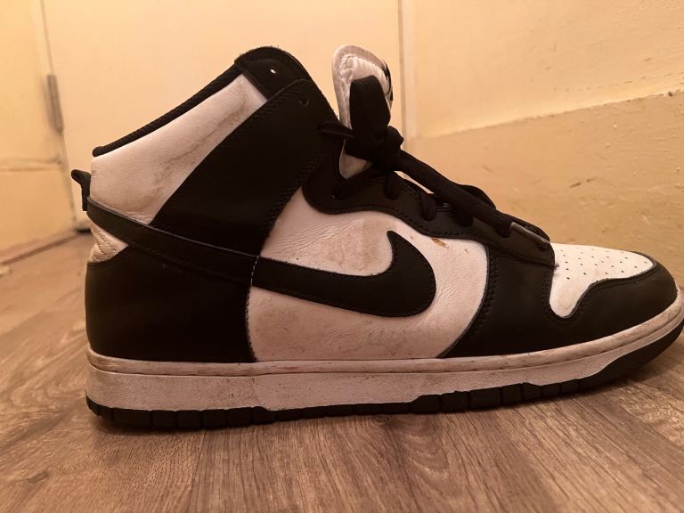 Nike Dunk High Trainers - Black & White Panda — Worn Twice — Clean!