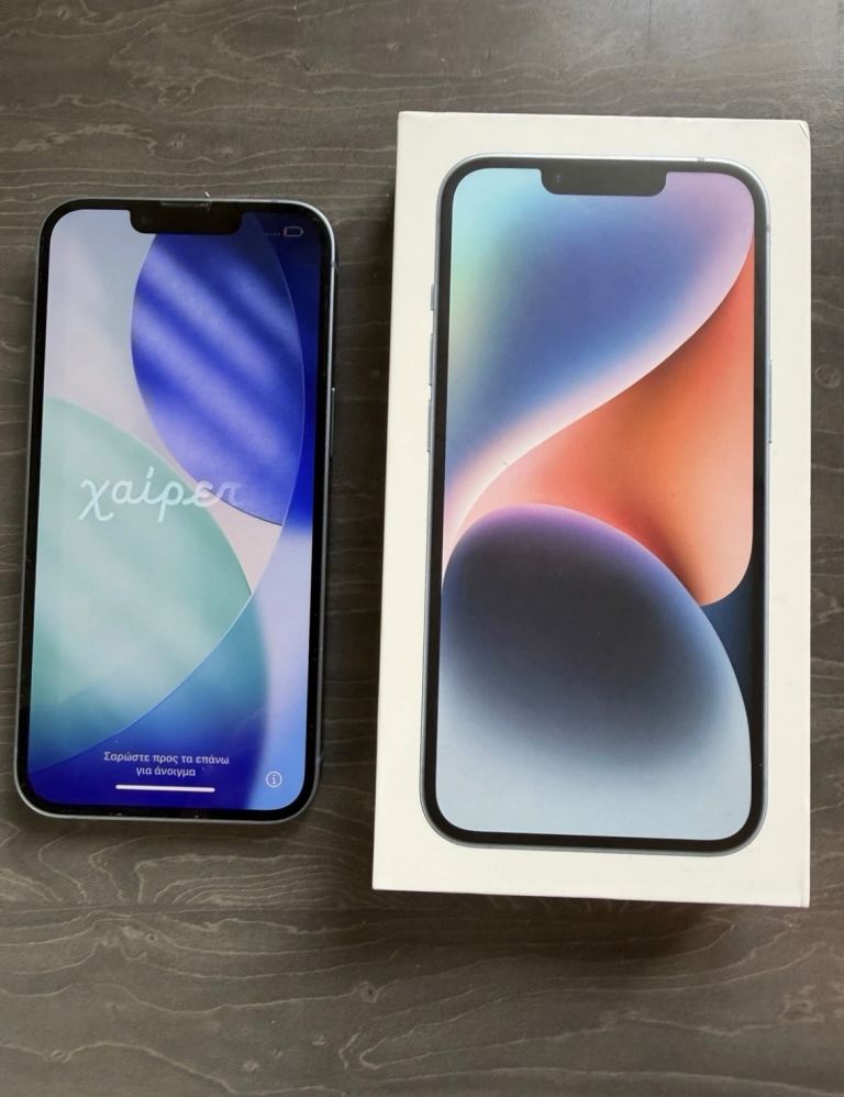 Apple iPhone 14 128GB Blue unlocked excellent condition 